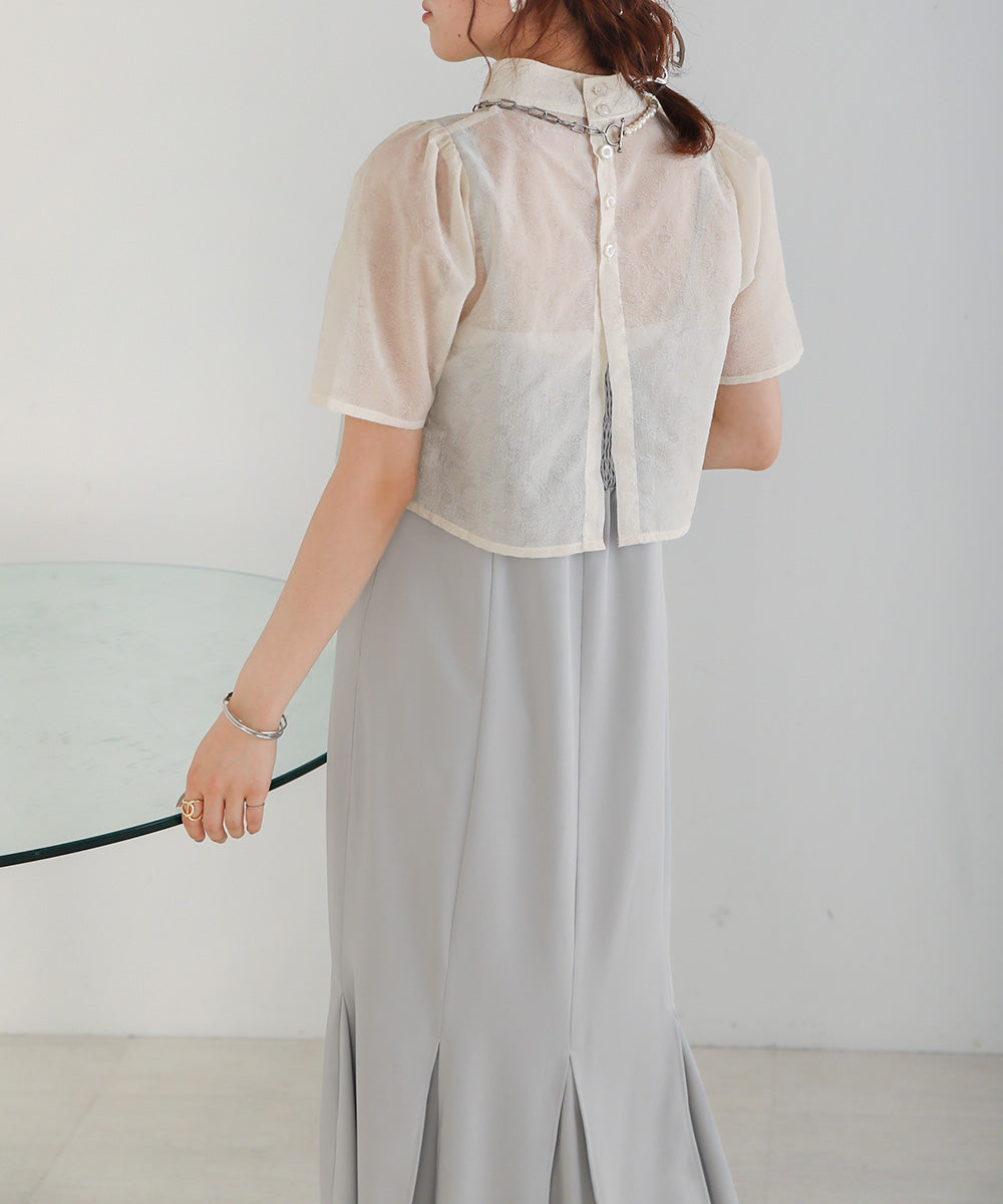 LACE BLOUSE + CAMI ONEPIECE SET