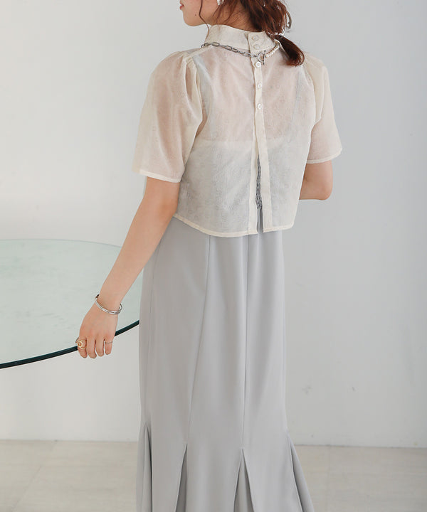 LACE BLOUSE + CAMI ONEPIECE SET