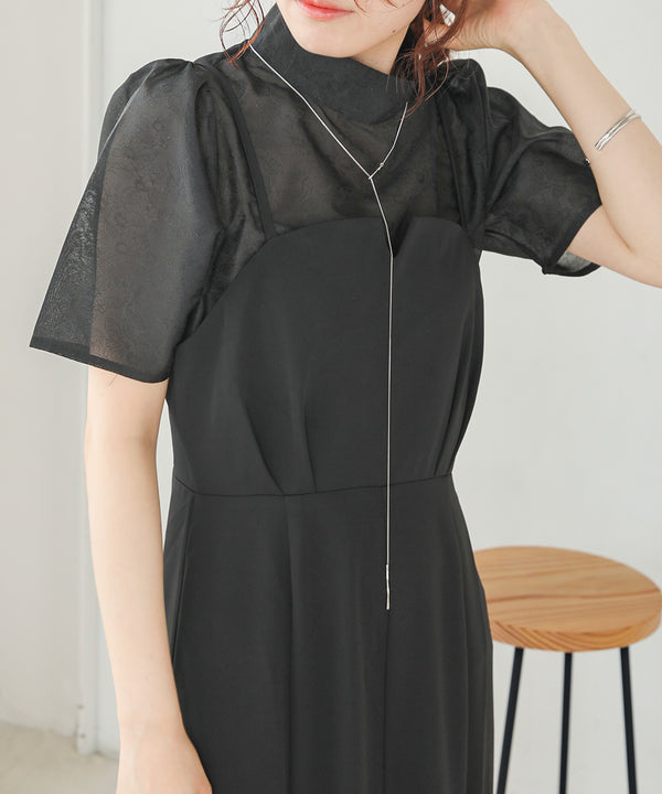 LACE BLOUSE + CAMI ONEPIECE SET