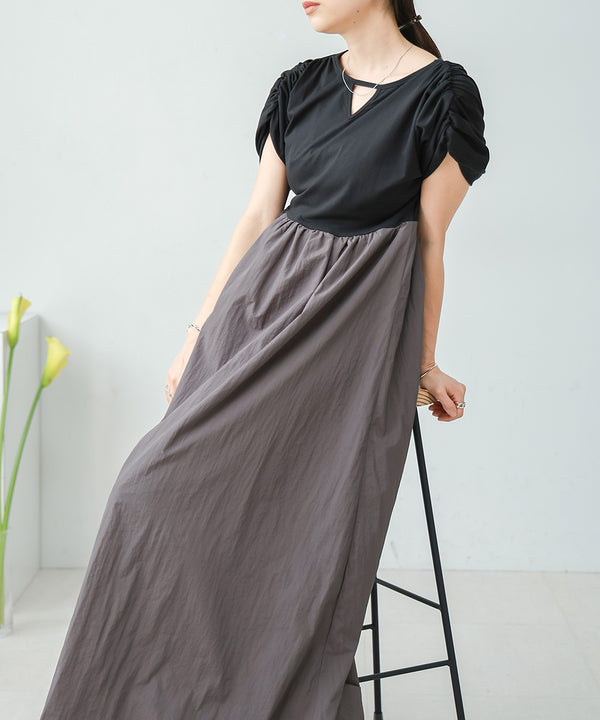 GATHER BALLOON ONEPIECE