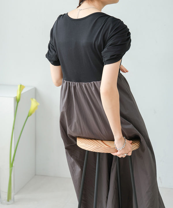 GATHER BALLOON ONEPIECE