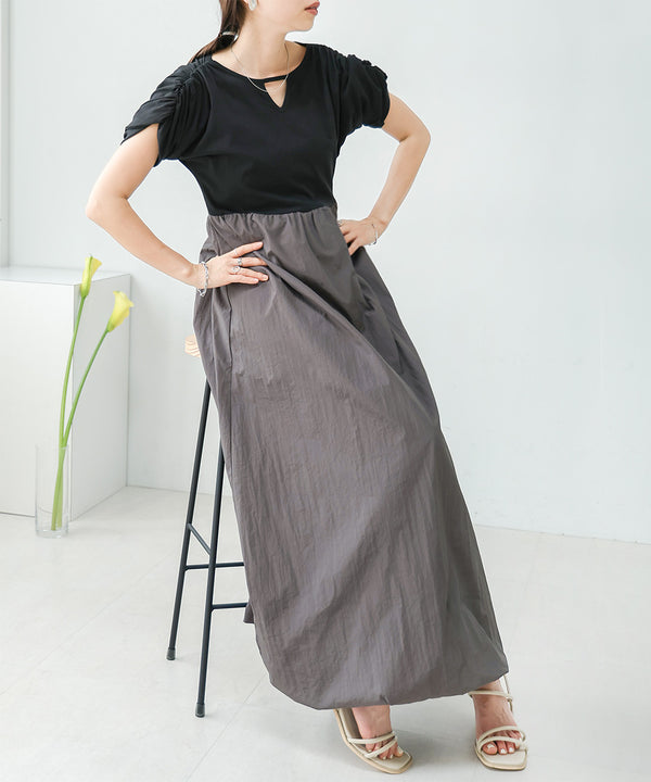 GATHER BALLOON ONEPIECE