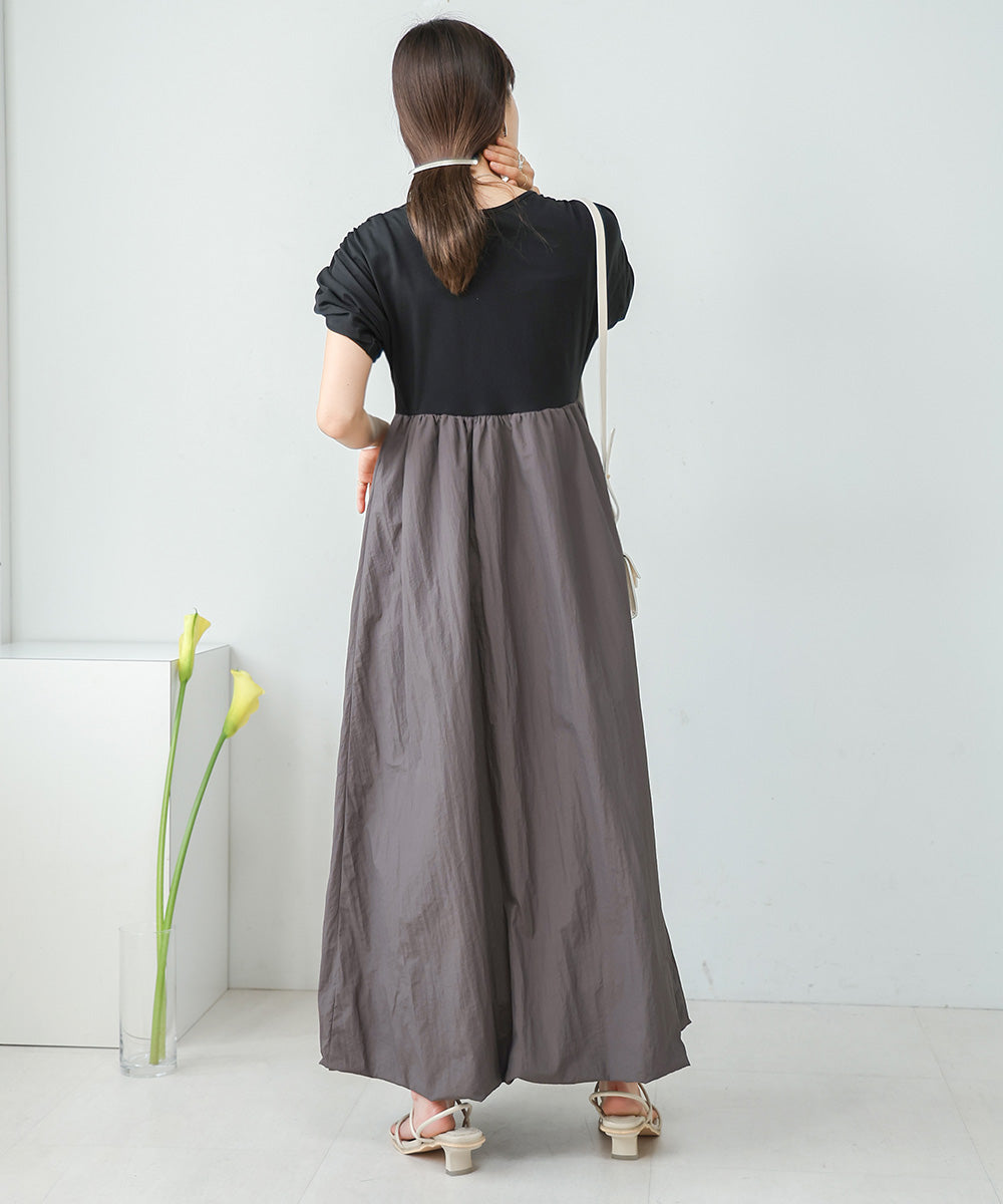 GATHER BALLOON ONEPIECE