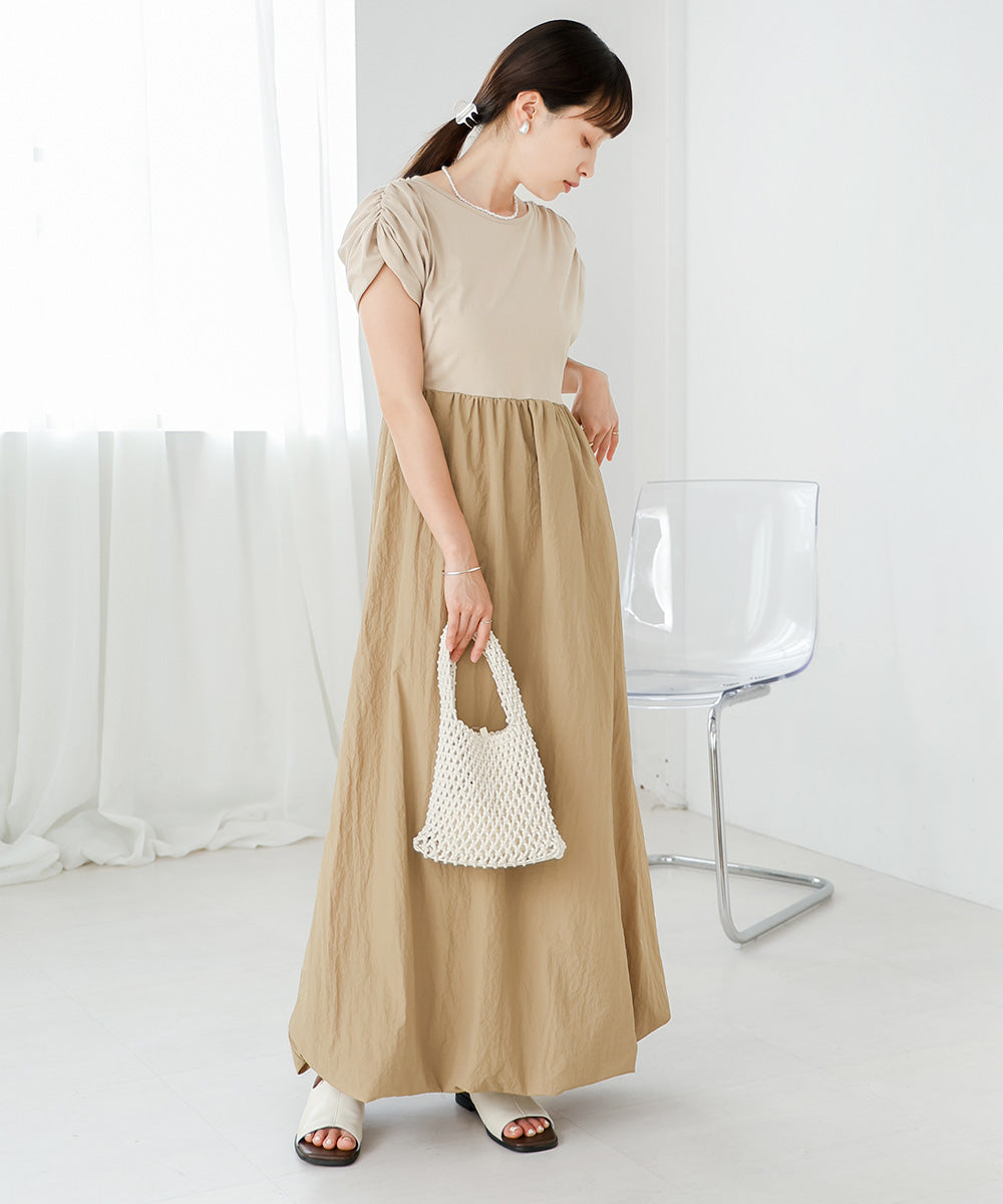 GATHER BALLOON ONEPIECE