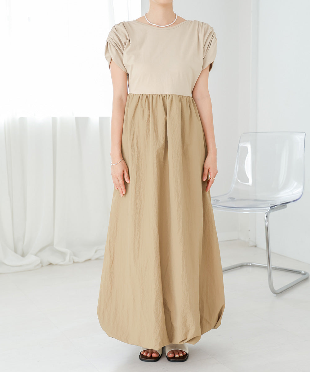 GATHER BALLOON ONEPIECE