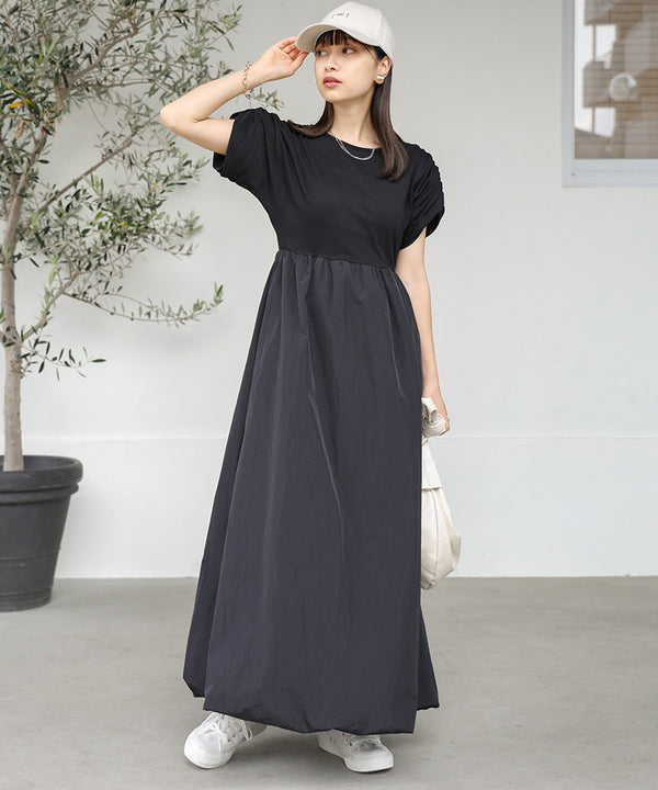 GATHER BALLOON ONEPIECE