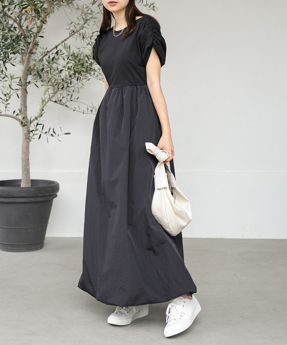 GATHER BALLOON ONEPIECE