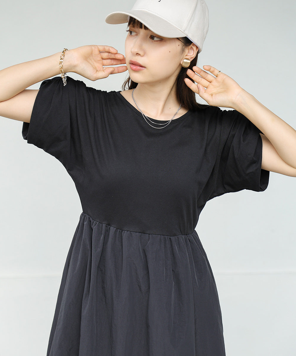 GATHER BALLOON ONEPIECE