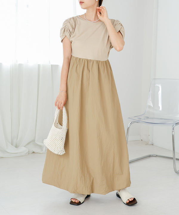 GATHER BALLOON ONEPIECE