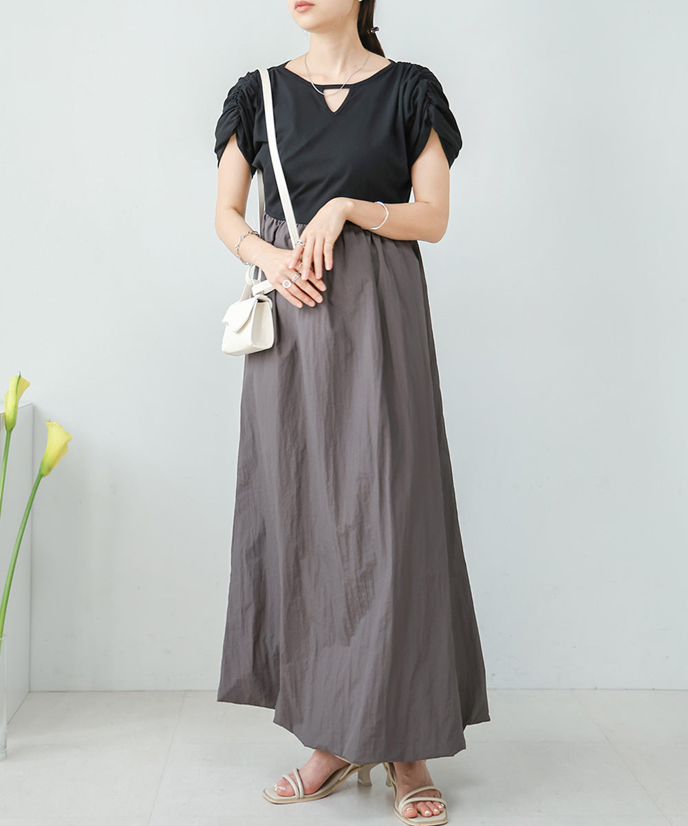 GATHER BALLOON ONEPIECE