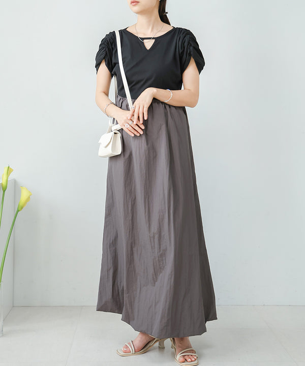 GATHER BALLOON ONEPIECE