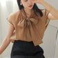 BOW TIE SHEER BLOUSE