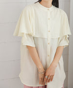 RUFFLE HALF SLEEVE BLOUSE