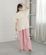 RUFFLE HALF SLEEVE BLOUSE
