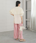 RUFFLE HALF SLEEVE BLOUSE