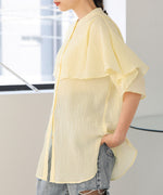 RUFFLE HALF SLEEVE BLOUSE