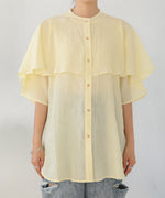 RUFFLE HALF SLEEVE BLOUSE