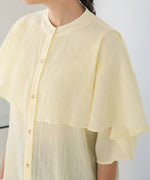 RUFFLE HALF SLEEVE BLOUSE