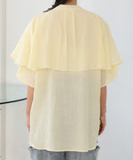 RUFFLE HALF SLEEVE BLOUSE