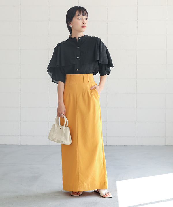 RUFFLE HALF SLEEVE BLOUSE