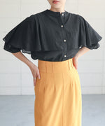 RUFFLE HALF SLEEVE BLOUSE