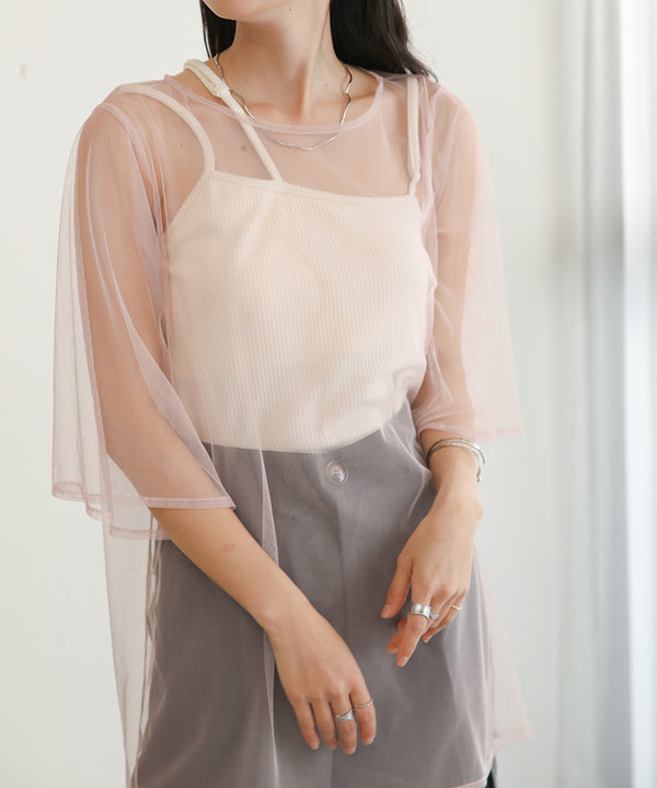 LAYERED TULLE TOPS