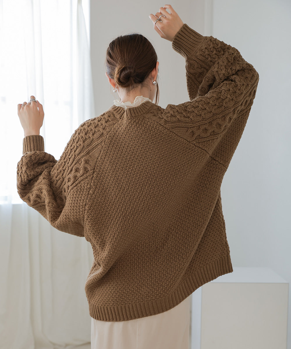 HONEYCOMB OVER KNIT TOPS