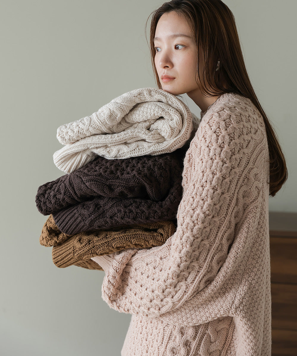 HONEYCOMB OVER KNIT TOP – Bab