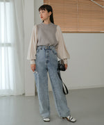 COLOR SCHEME PETITE HIGH KNIT TOP