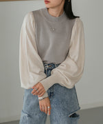 COLOR SCHEME PETITE HIGH KNIT TOP