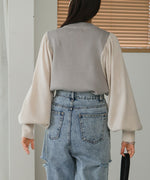 COLOR SCHEME PETITE HIGH KNIT TOP