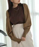 COLOR SCHEME PETITE HIGH KNIT TOP