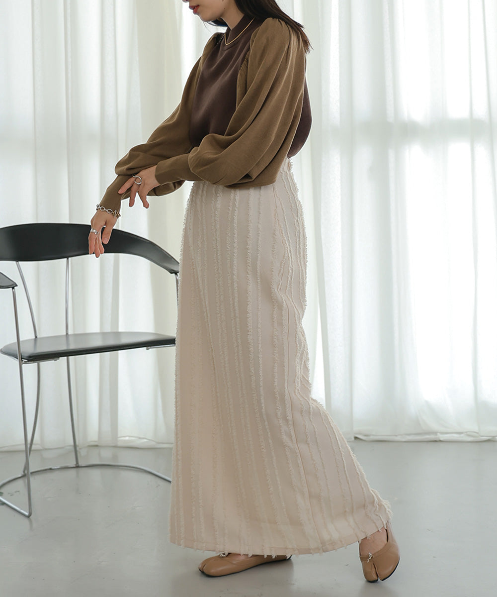 COLOR SCHEME PETITE HIGH KNIT TOP