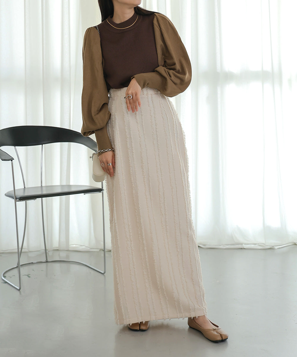 COLOR SCHEME PETITE HIGH KNIT TOP