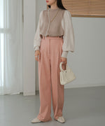 COLOR SCHEME PETITE HIGH KNIT TOP