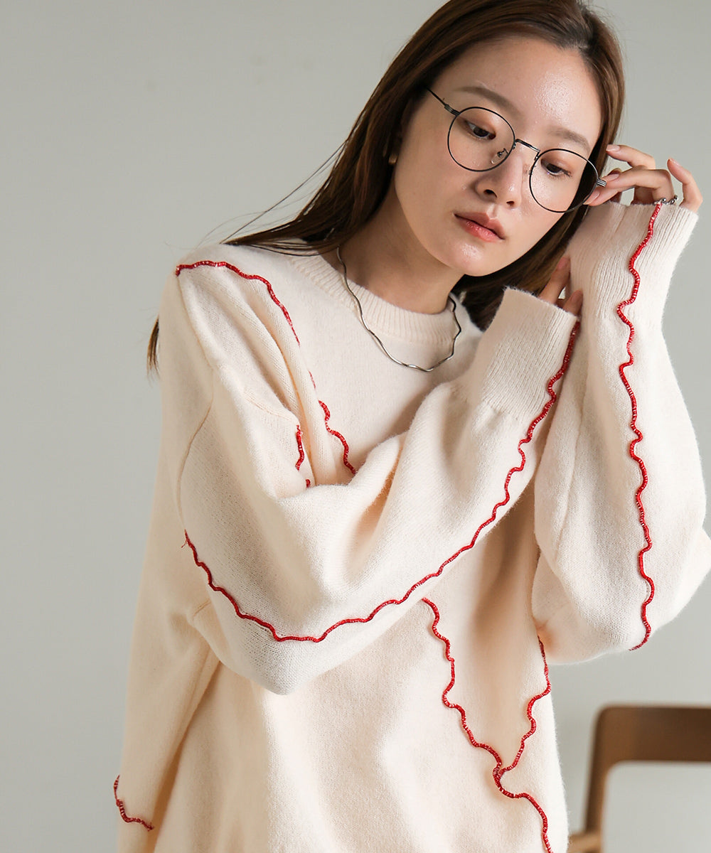 WAVE MELLOW KNIT TOPS