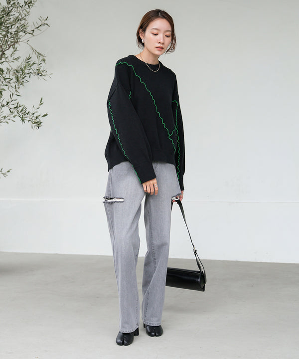 WAVE MELLOW KNIT TOPS