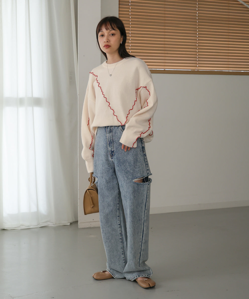 WAVE MELLOW KNIT TOPS