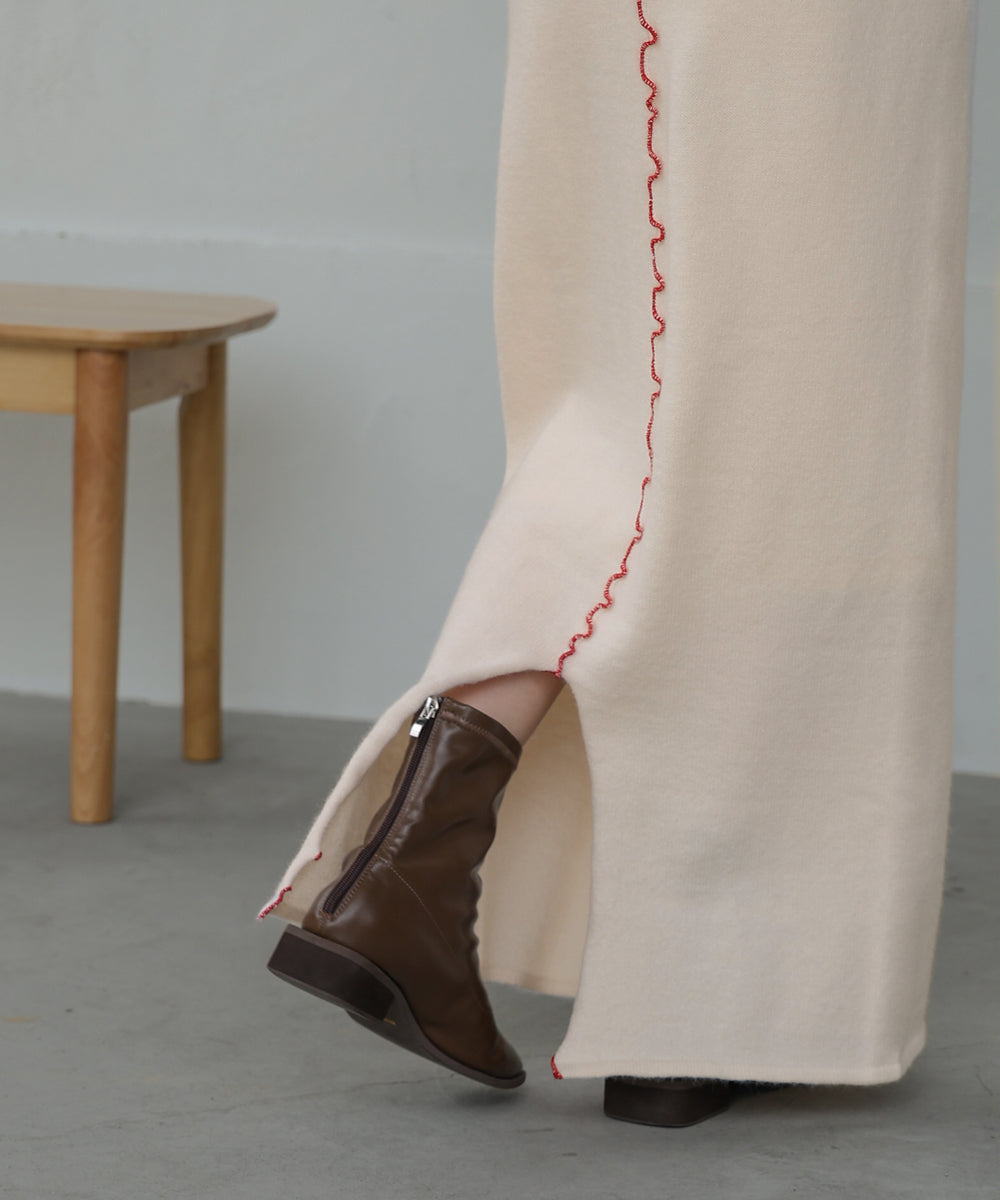 WAVE MELLOW KNIT SKIRT