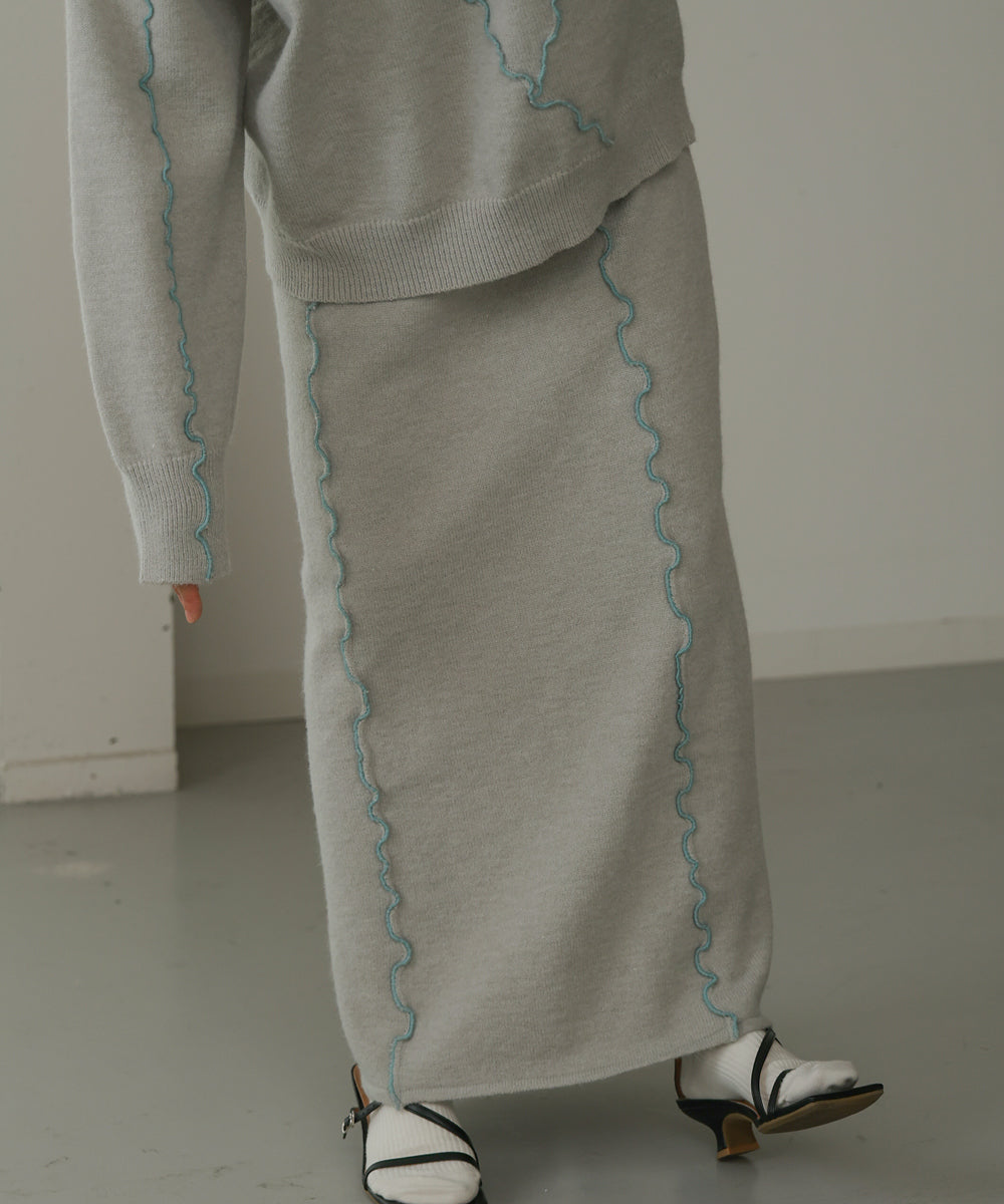 WAVE MELLOW KNIT SKIRT
