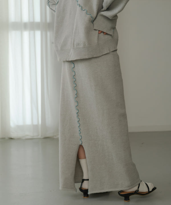 WAVE MELLOW KNIT SKIRT