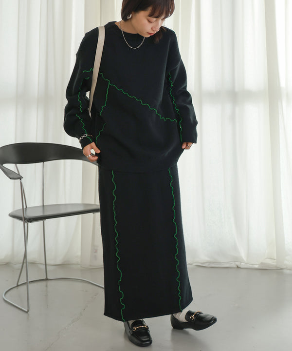 WAVE MELLOW KNIT SKIRT