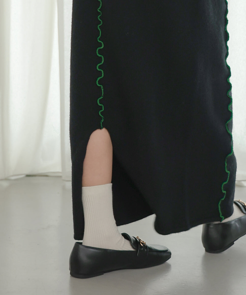 WAVE MELLOW KNIT SKIRT