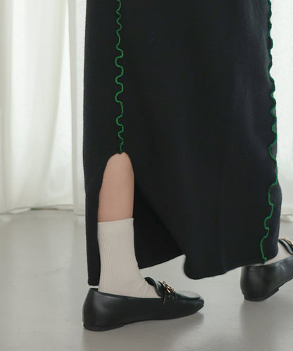 WAVE MELLOW KNIT SKIRT