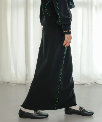WAVE MELLOW KNIT SKIRT