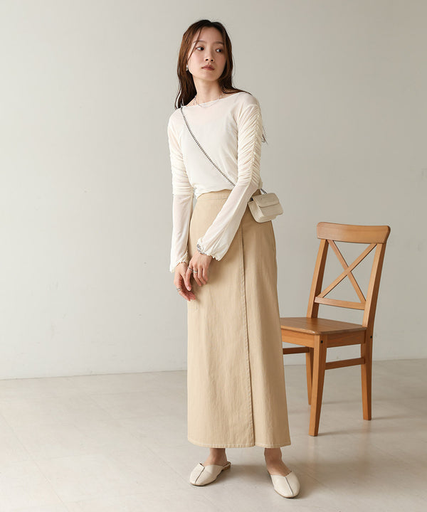 TULLE GATHER TOPS
