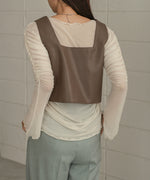 TULLE GATHER TOPS