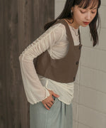 TULLE GATHER TOPS