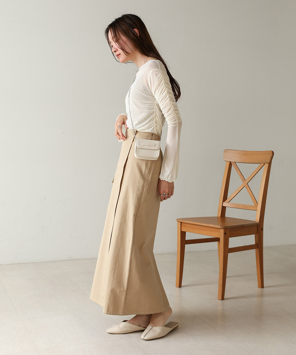 TULLE GATHER TOPS