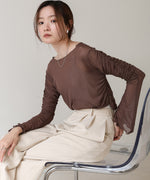 TULLE GATHER TOPS